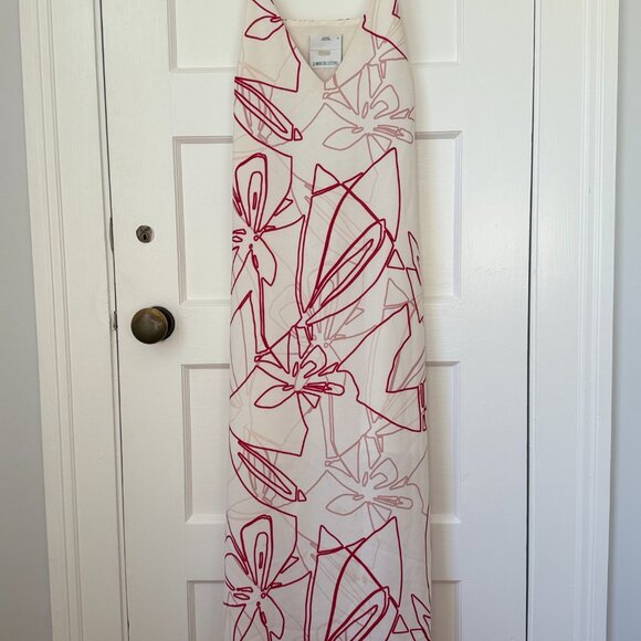 C/MEO Collective Red Abstract Leaf Print Dress - Picture 5 of 7